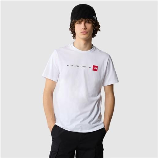 The North Face t-shirt never stop exploring white da uomo