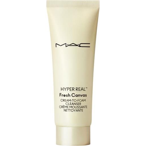 MAC hyper real fresh canvas cream-to-foam cleanser 30 ml