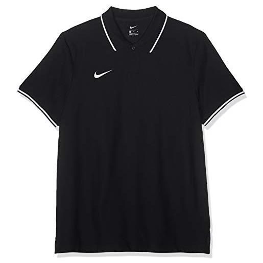Nike team club19 ss, maglietta polo a maniche corte uomo, blu (obsidian/white), s