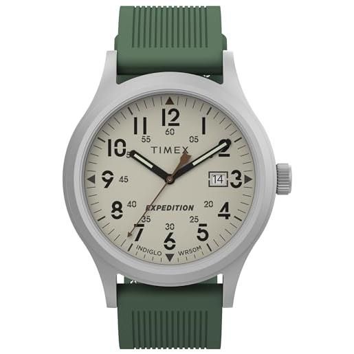 Timex orologio analogico al quarzo uomo con cinturino in silicone tw4b301009j