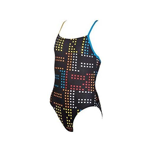 ARENA neon junior swimsuit black/multi 24