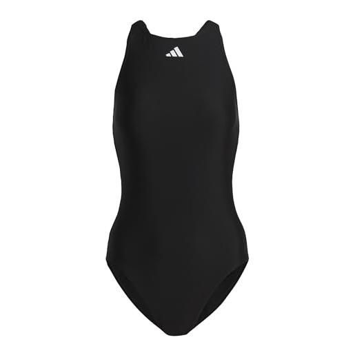 Adidas hr6474 solid tape suit costume da nuoto black/white 40