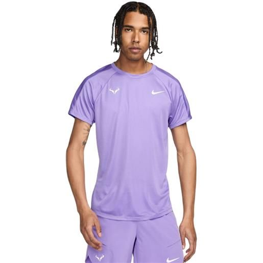 Nike t-shirt da uomo Nike rafa challenger dri-fit tennis top - space purple/white