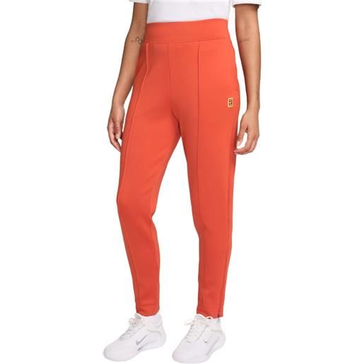 Nike pantaloni da tennis da donna Nike court dri-fit heritage knit pant - rust factor