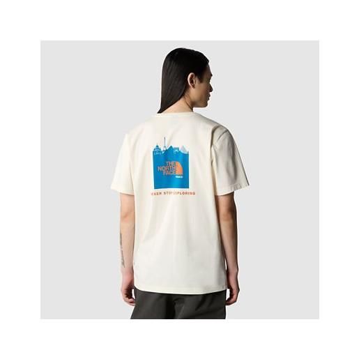 TheNorthFace the north face t-shirt france redbox da uomo white dune-adriatic blue taglia l uomo