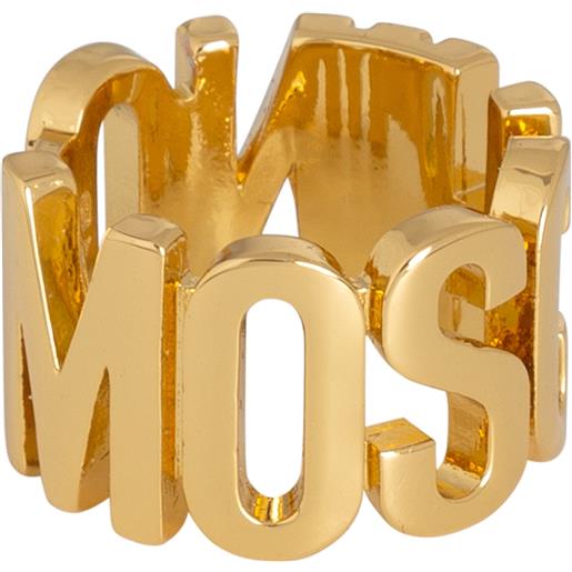 Moschino anello lettering logo