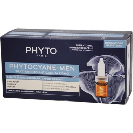 Phyto Phytocyane men trattamento anticaduta capelli uomo 12 fiale x 3.5 ml - Phyto - 984789180