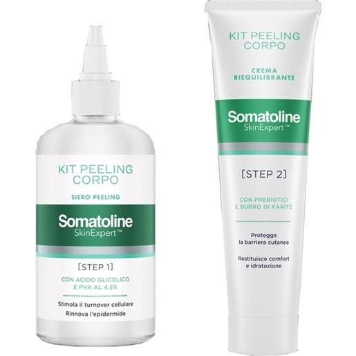 Somatoline skin expert kit peeling corpo 1 gel peeling 200 ml + 1 crema riequilibrante 100 ml - Somatoline - 986828717
