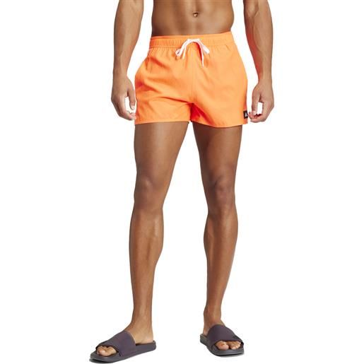Adidas shorts nuoto 3 stripes clx uomo arancione