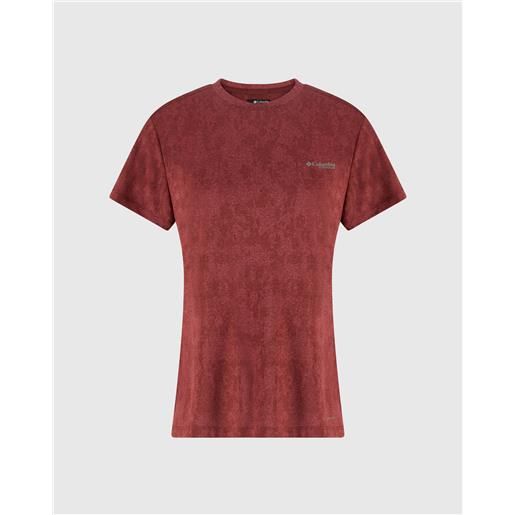 Columbia t-shirt tecnica bluebird canyon rosso donna