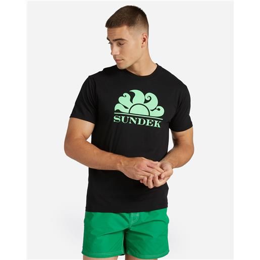 Sundek logo sun m - t-shirt - uomo
