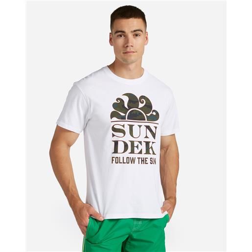 Sundek logo sun m - t-shirt - uomo
