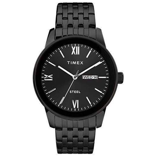 Timex orologio analogico al quarzo uomo con cinturino in acciaio inossidabile tw2t50400