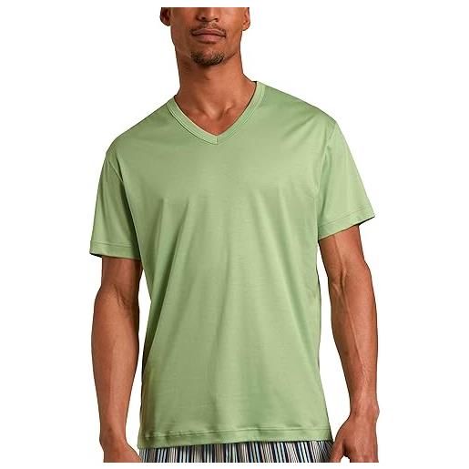 CALIDA rmx sleep weekend t-shirt, iris green, 50/52 it uomo