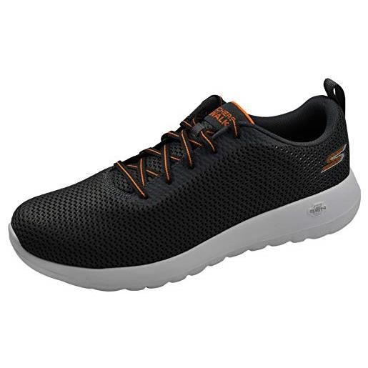 Skechers sneaker go walk max uomo, arancio carbone, 44 eu