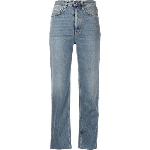 TOTEME jeans dritti crop - blu