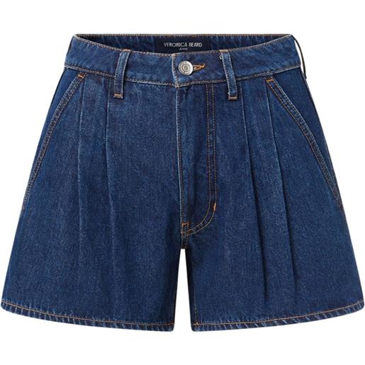 Veronica Beard simpson denim mini shorts - blu