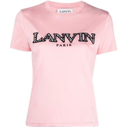 Lanvin t-shirt con logo - rosa