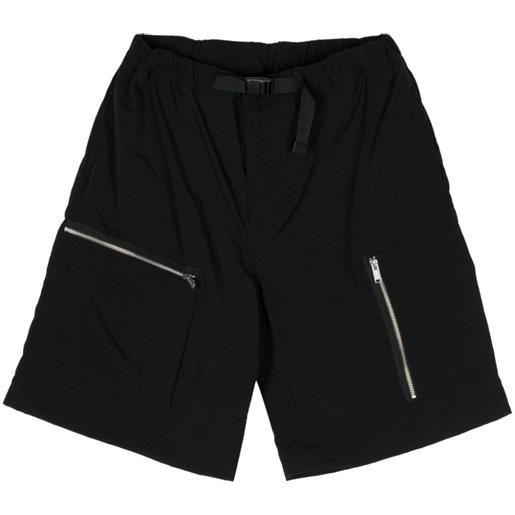 Undercover shorts sportivi con cintura - nero