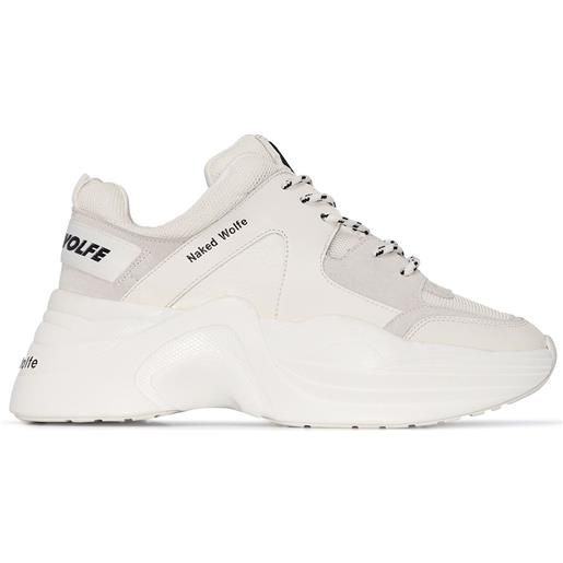 NAKED WOLFE sneakers track - bianco