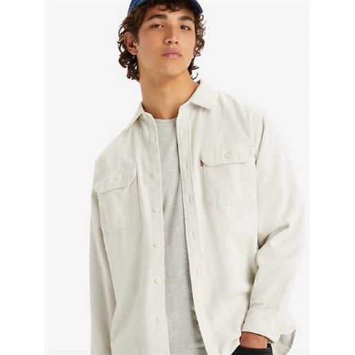 Levi's giacca camicia da lavoro jackson bianco / white onyx