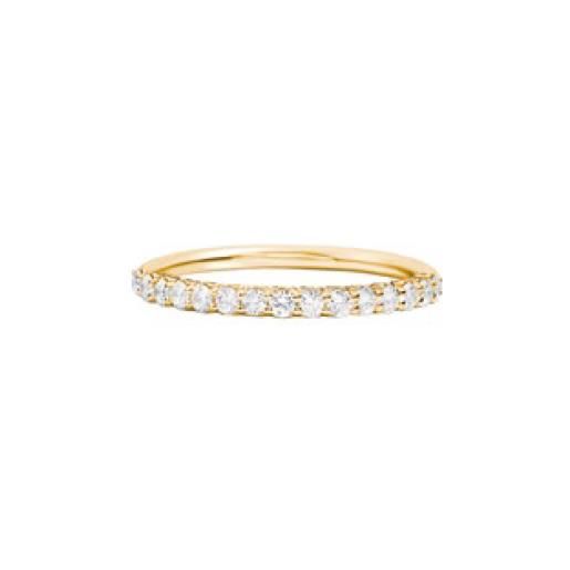 Recarlo anello veretta mezzogiro Recarlo anniversary in oro giallo con diamanti 0,44 ct