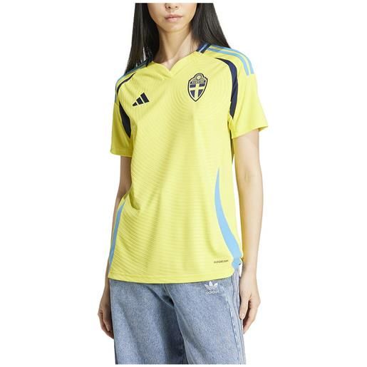 Adidas sweden 23/24 short sleeve t-shirt home giallo l