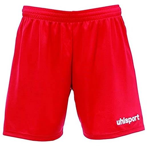Uhlsport centro di base, pantaloncini da donna, rosso, s