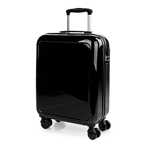 ITACA - valigia 55x40x20 trolley bagaglio a mano. Valigie e trolley per i tuoi viaggi in cabina. Trolley bagaglio a mano 702650, nero