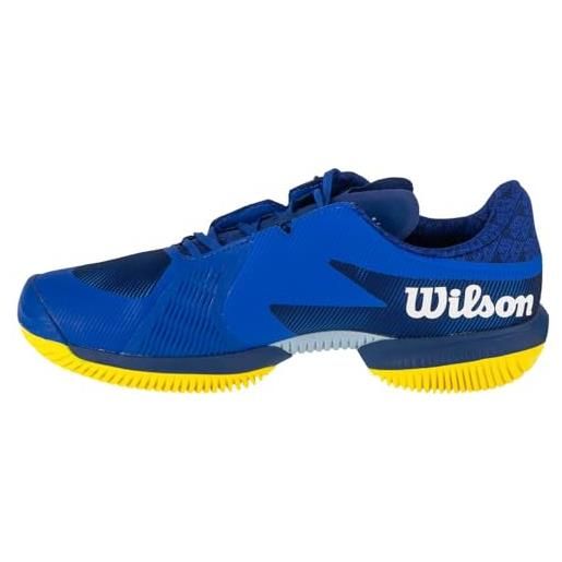 Wilson kaos swift 1.5, scarpe da tennis uomo, bluing sulphur spring stampa blu, 42.5 eu