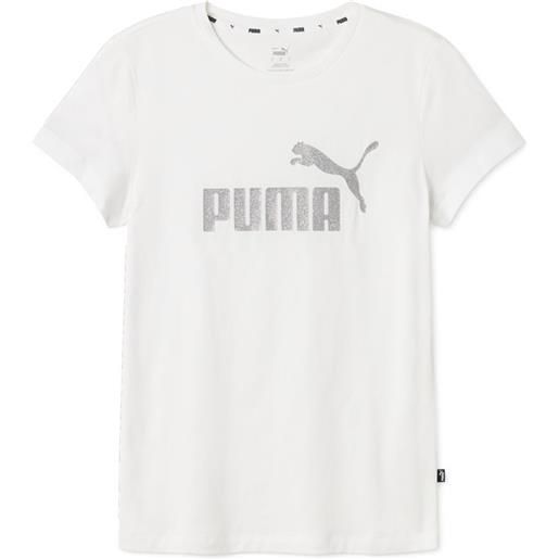 PUMA t-shirt puma essentials glitter logo tee donna