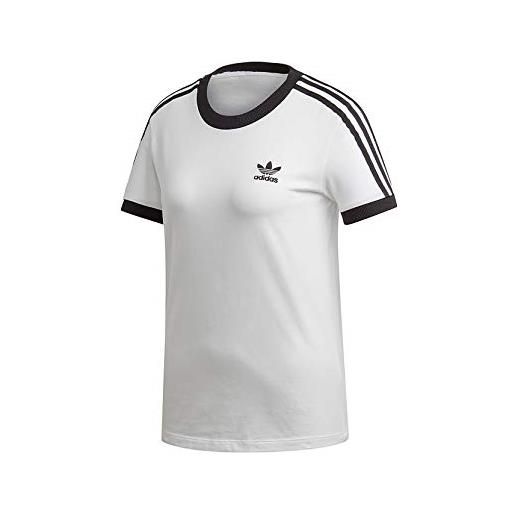 adidas 3 stripes tee, t-shirt, donna, bianco (white), 16