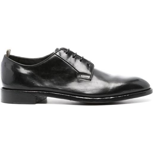 Officine Creative lace-up leather derby shoes - nero