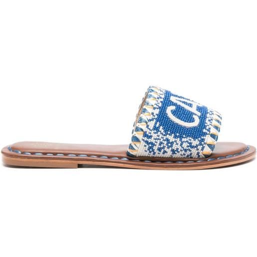 DE SIENA SHOES sandali con decorazione - blu