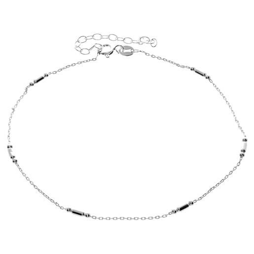 SilverAmber Jewellery uk - braccialetti per cavigliere in argento sterling 925 placcato rodio, per la festa della mamma, figlia, donne, compleanno, idea regalo, 23.5 cm + 4.5 cm, argento sterling