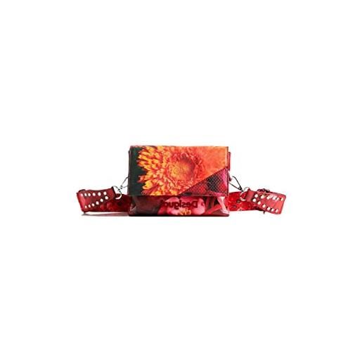 Desigual bols_sunset patch ro, across body bag donna, colore: rosso, one. Size