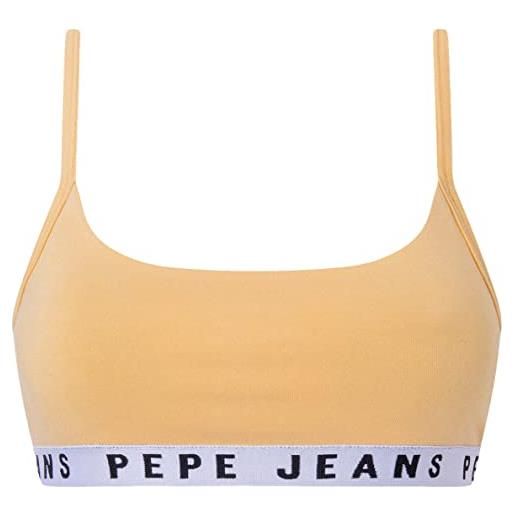 Pepe Jeans solid str brlt, reggiseno donna, giallo (yellow), s