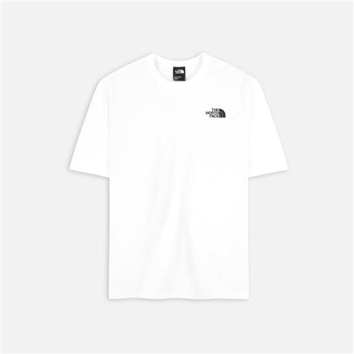 The North Face red box t-shirt tnf white ss24 uomo