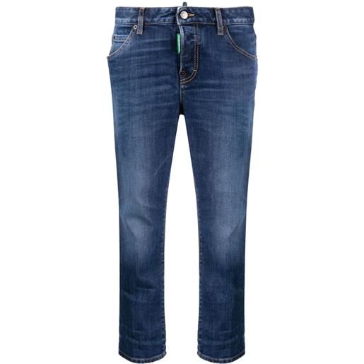 Dsquared2 jeans crop - blu