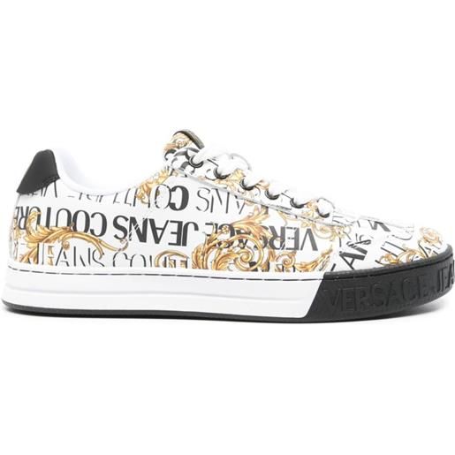 Versace Jeans Couture sneakers barocco con stampa - bianco