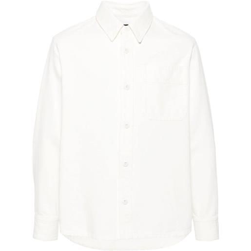 A.P.C. giacca-camicia basile brodée - bianco