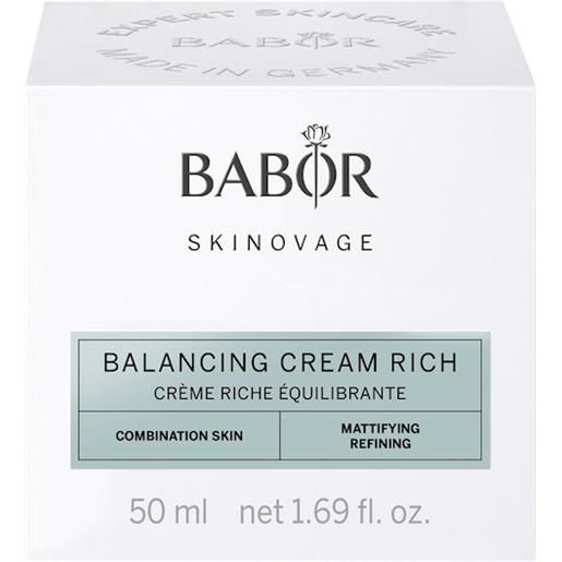 BABOR cura del viso skinovage balancing cream rich