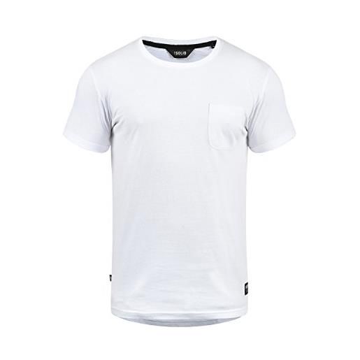 Solid bob - maglietta da uomo, taglia: l, colore: white (0001)