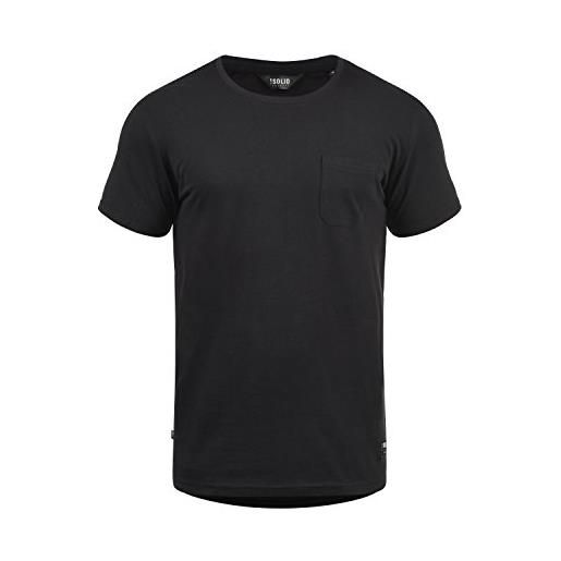 Solid bob - maglietta da uomo, taglia: l, colore: black (9000)