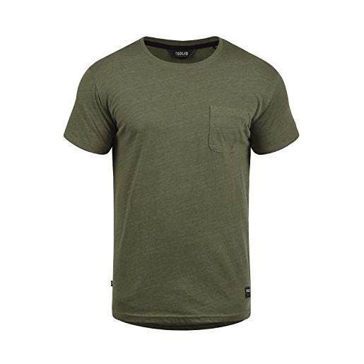 Solid bob - maglietta da uomo, taglia: m, colore: ivy green melange (8797)