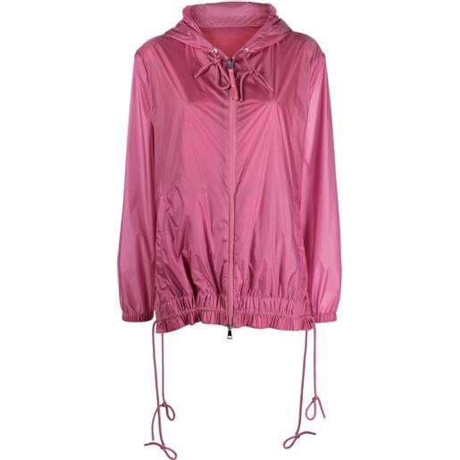 Moncler giacca con cappuccio - rosa