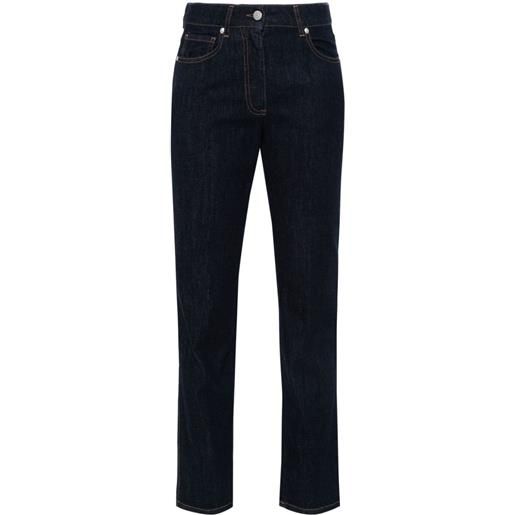 Peserico jeans affusolati - blu
