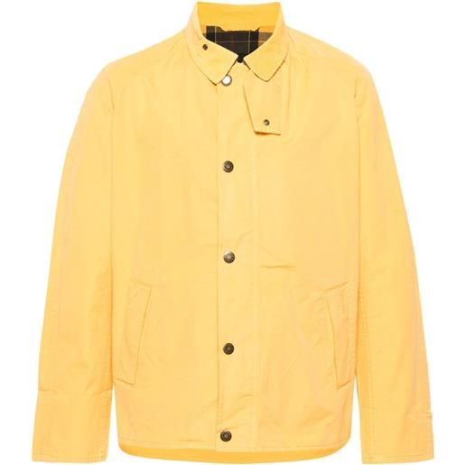 Barbour giacca-camicia tracker con colletto a coste - giallo