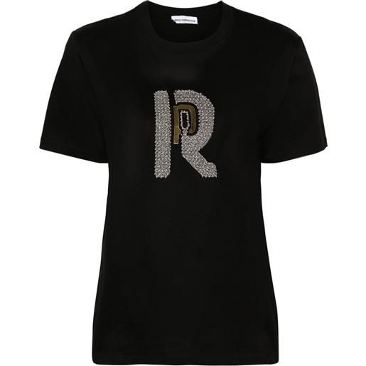 Rabanne t-shirt con decorazione - nero