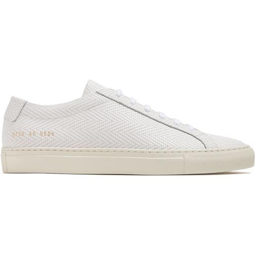 Common Projects original achilles basket weave leather sneakers - bianco